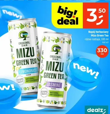 Napój herbaciany Mizu Green Tea Jasmine promocja w Dealz