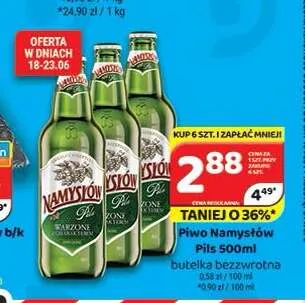 Piwo Namysłów Pils promocja w Delfin