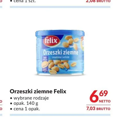 Orzeszki ziemne Felix smażone i solone promocja w Makro