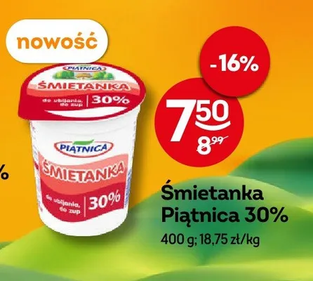 Śmietanka 30% promocja w Żabka