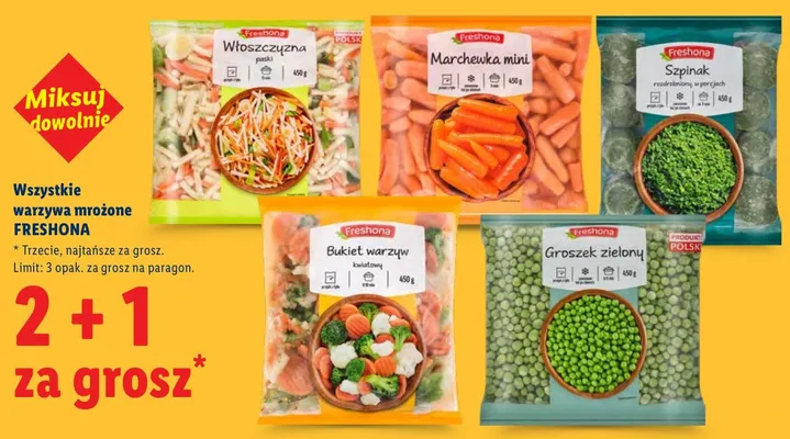 Warzywa mrożone promocja w Lidl