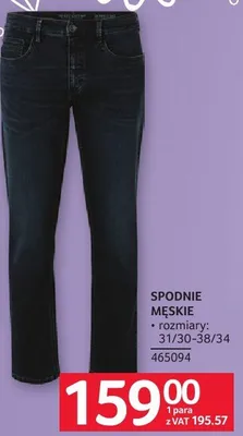 Spodnie męskie rozmiary 31/30-38/34 promocja w Selgros