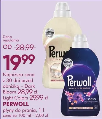 Płyn do prania PERWOLL płyn do prania, 1 l promocja w Makro