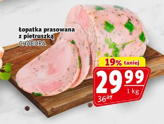 Łopatka prasowana z pietruszką Chabura promocja w Prim Market