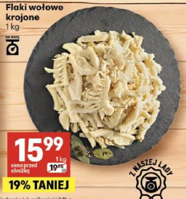 Flaki wołowe krojone promocja w Delikatesy Centrum