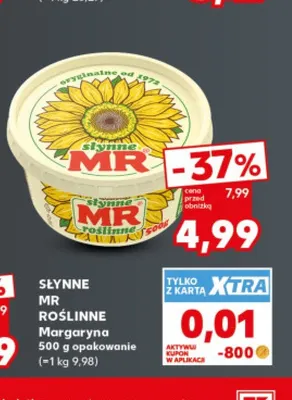 Margaryna Słynne MR Roślinne promocja w Kaufland