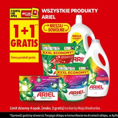Płyn do prania Ariel promocja w Biedronka