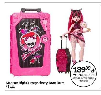 Lalka Monster High Straszysekrety Draculaura promocja w Empik