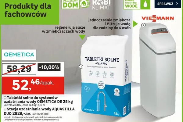 Stacja uzdatniania wody AQUASTILLA DUO promocja w Leroy Merlin
