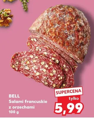 Salami francuskie z orzechami promocja w Kaufland