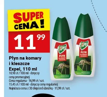 Płyn na komary i kleszcze Expel promocja w Twój Market