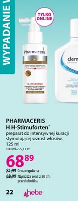 Preparat do intensywnej kuracji stymulującej wzrost włosów Pharmaceris H H-Stimuforten promocja w Hebe