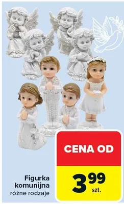 Figurka komunijna różne rodzaje promocja w Carrefour