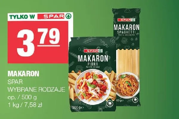 Makaron pióra SPAR promocja w SPAR
