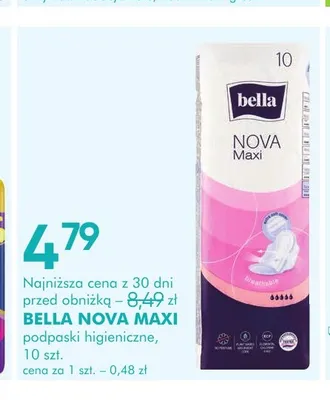 Podpaski higieniczne Nova Maxi Bella promocja w Super-Pharm
