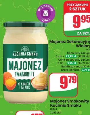 Majonez smakowity promocja w Dino
