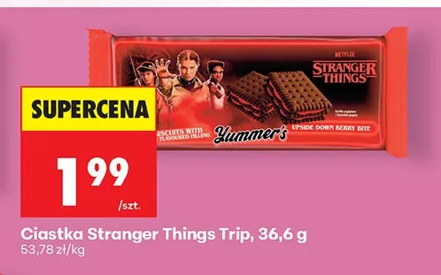 Ciastka Stranger Things Trip promocja w Biedronka
