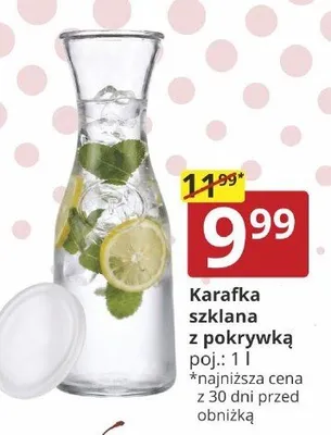 Karafka szklana z pokrywką promocja w Prymus AGD