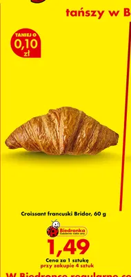 Croissant francuski Bridor promocja w Biedronka