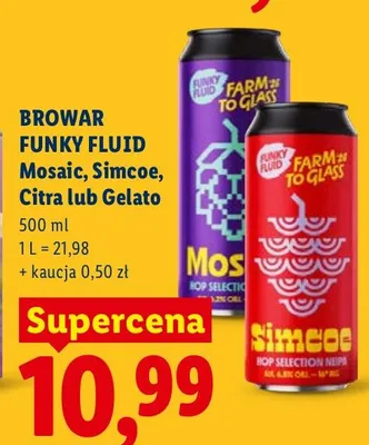 Piwo Mosaic, Simcoe, Citra lub Gelato promocja w Lidl