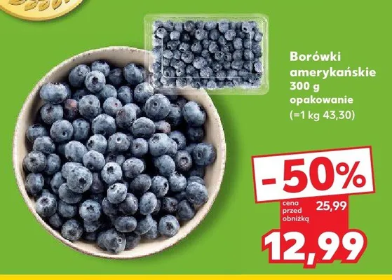 Borówki amerykańskie promocja w Kaufland