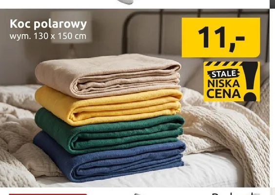 Koc polarowy 130x150 cm promocja w Black Red White
