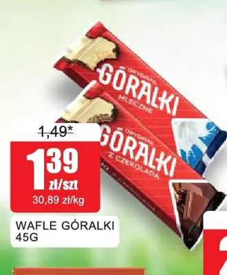 Wafle Góralki mleczne promocja w Bingo