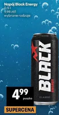 Napój Black Energy promocja w Delikatesy Centrum