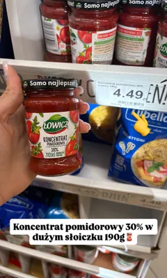 Koncentrat pomidorowy Łowicz 30% promocja w Dino