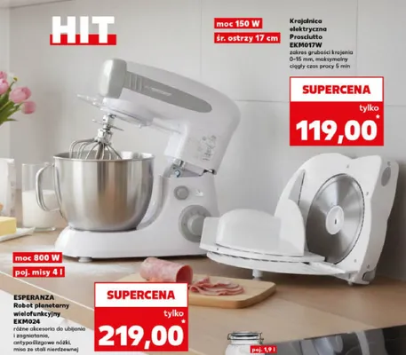 Krajalnica elektryczna Prosciutto EKM017W promocja w Kaufland
