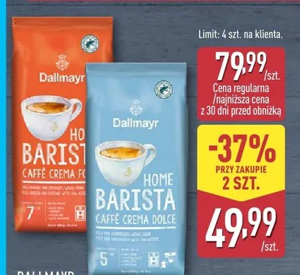 Kawa ziarnista Home Barista promocja w Aldi