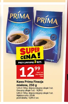 Kawa mielona Prima Finezja promocja w Twój Market