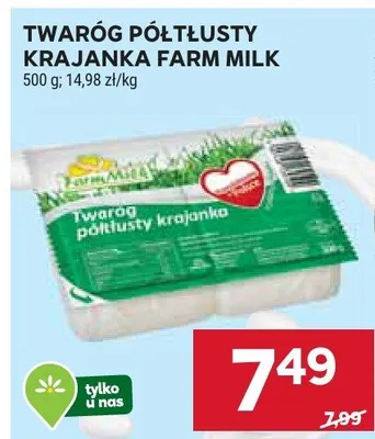 Twaróg półtłusty kraajanka promocja w Stokrotka