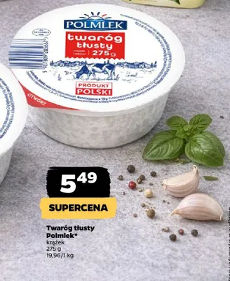 Twaróg tłusty krążek promocja w Netto