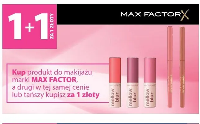 Produkty do makijażu 1+1 GRATIS promocja w Hebe