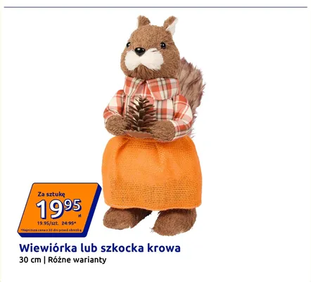 Figurka dekoracyjna wiewiórka 30 cm promocja w Action