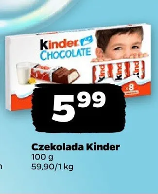 Czekolada Kinder promocja w Netto