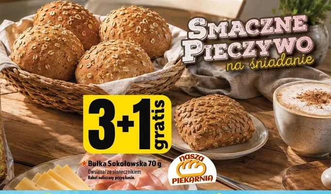 Bułka ze słonecznikiem Piekarnia Sokołowska promocja w TOPAZ