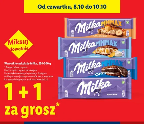 Czekolada Milka Alpine Milk promocja w Lidl