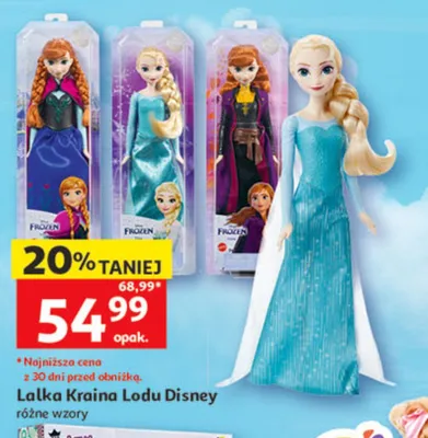Lalka kraina lodu elsa promocja w Auchan