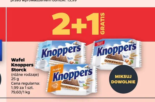 Wafel Knoppers Jogurt Storck promocja w Netto