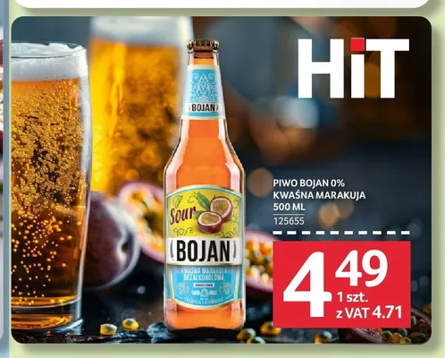 Piwo bezalkoholowe Bojan Kwaśna Marakuja promocja w Selgros