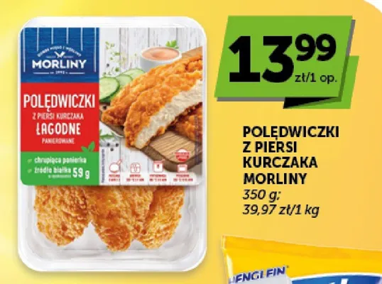 Polędwiczki z piersi kurczaka panierowane łagodne Morliny promocja w ABC