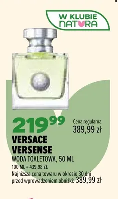 Woda toaletowa Versace Versense promocja w Drogerie Natura