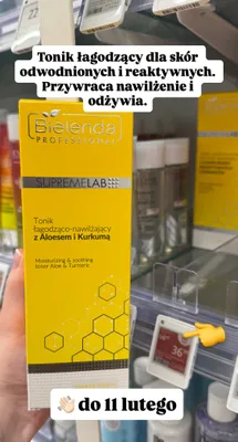 Tonik łagodzący-nawilżający z aloesem i kurkumą promocja w Rossmann