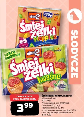 Śmiejżelki Nimm2 Storck Happies promocja w Netto