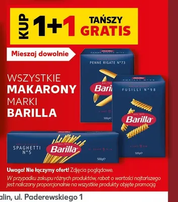 Makarony marki Barilla promocja w Kaufland