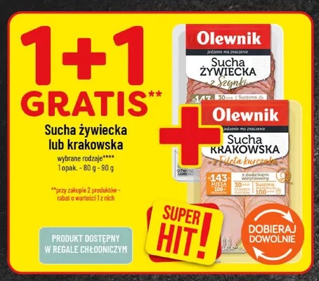 Sucha krakowska z fileta kurczaka Olewnik promocja w POLOmarket