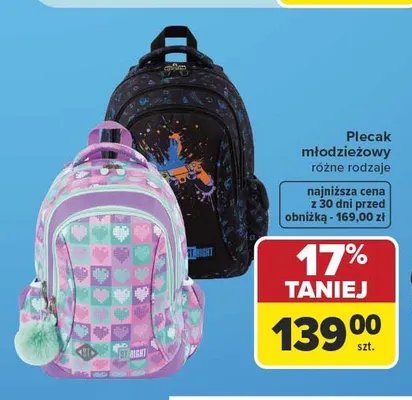 Plecak młodzieżowy St.Right promocja w Carrefour