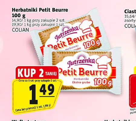 Herbatniki Petit Beurre Jutrzenka promocja w Prim Market